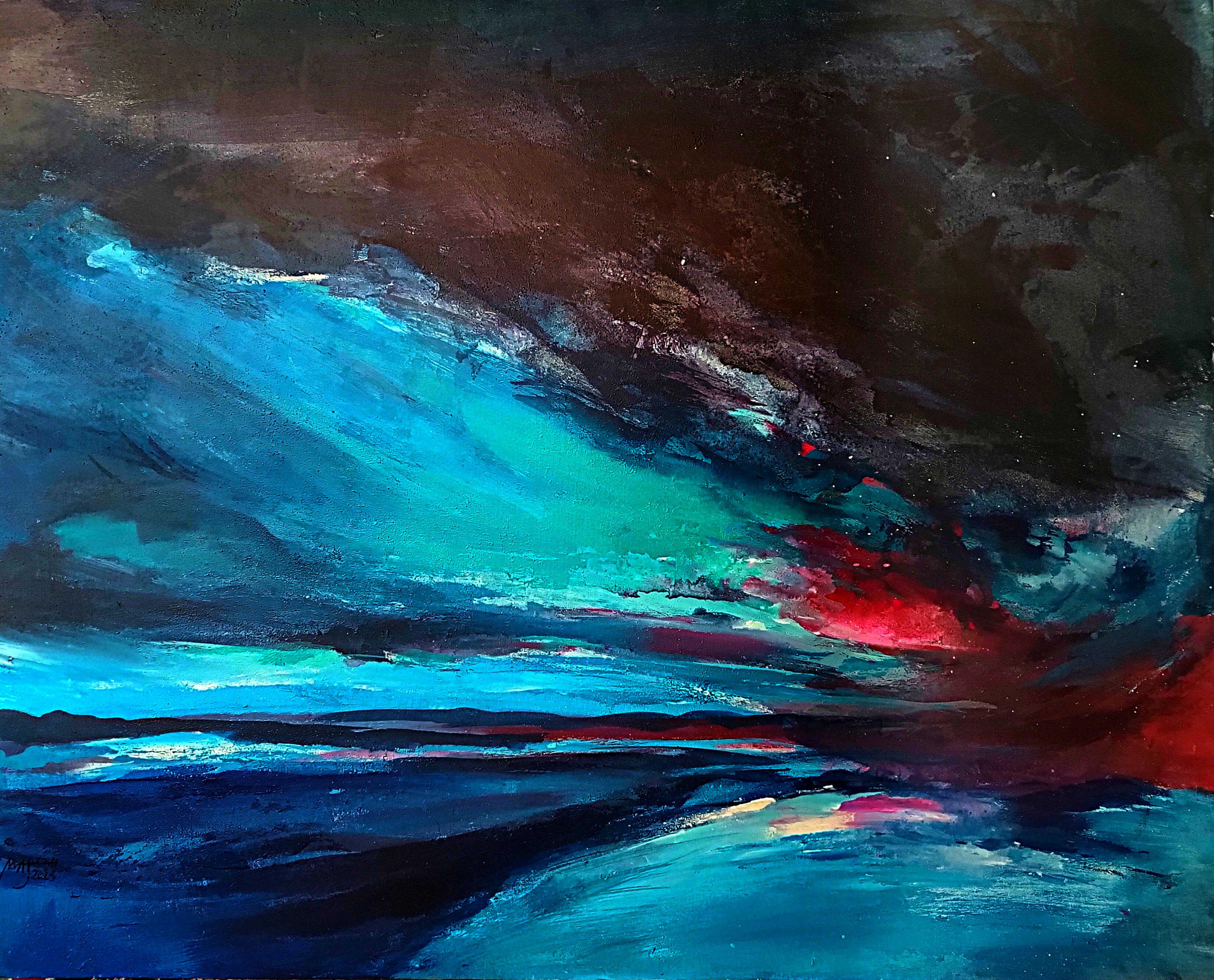 orginal-cover-Abstract Coastal Stormy Sky Wall Art