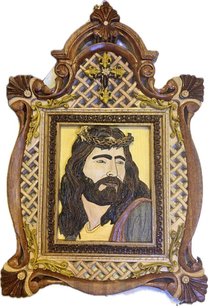 Jesus Christ  - handcraft (Woodwork) by Reza  Khameh Chin