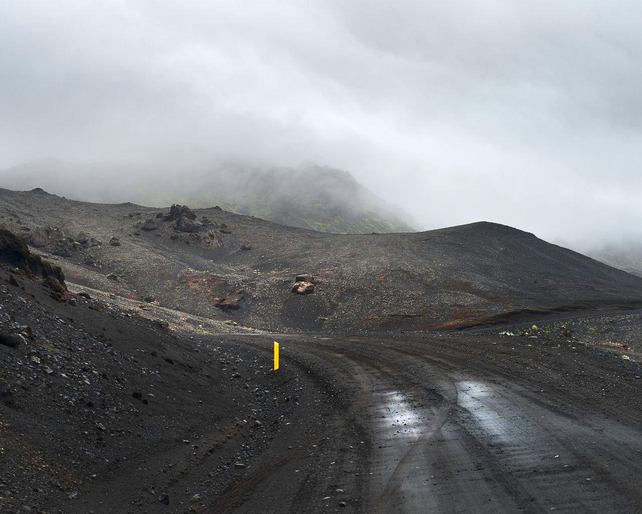 Misty Mountain Road Art Print - Landscape Wall Decor - art (Photography) by Maxime Favier